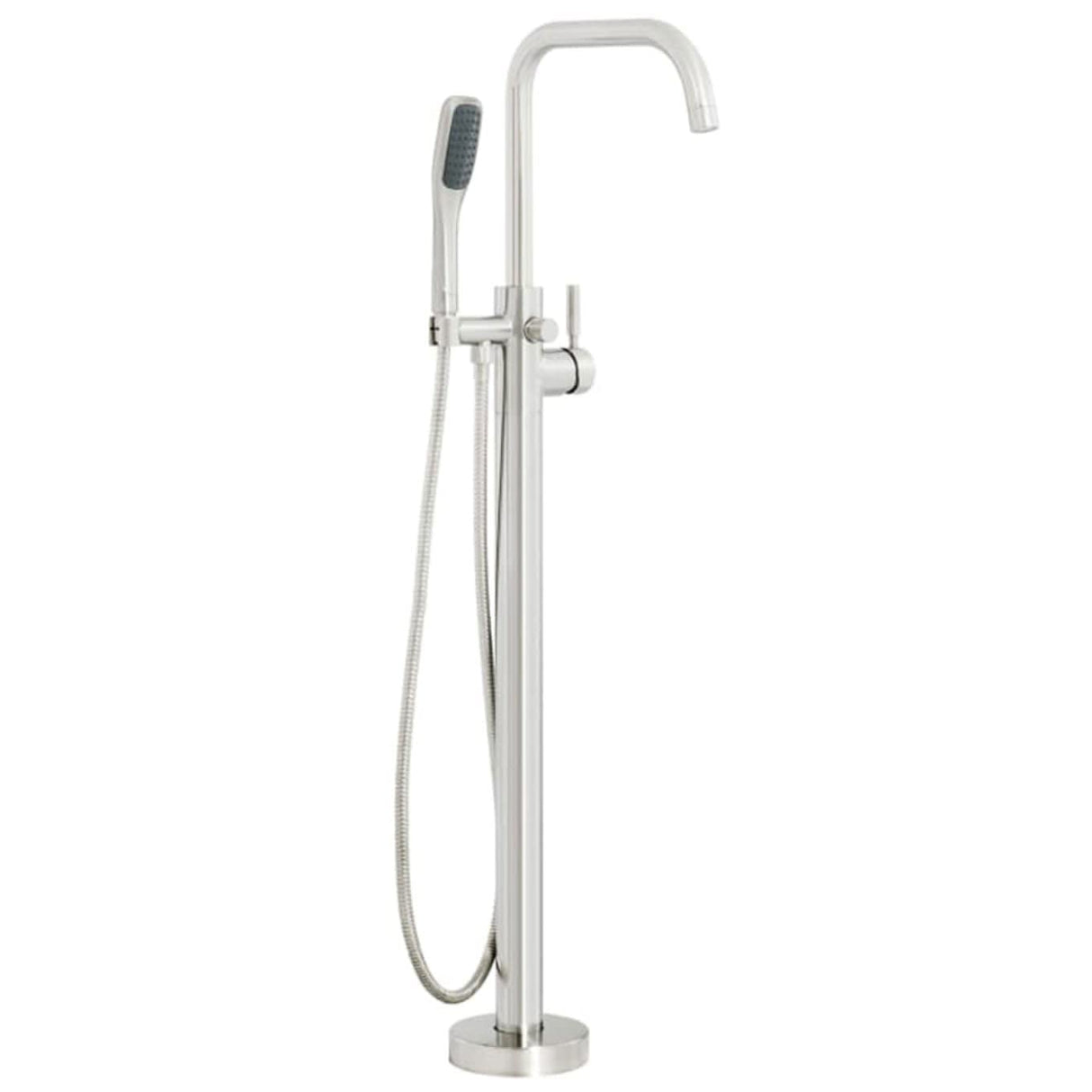 Miseno MTF194 Floor Mounted Tub Filler with Integrated Valve and Diverter - Includes Hand Shower - Flat Black