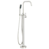 Miseno MTF194 Floor Mounted Tub Filler with Integrated Valve and Diverter - Includes Hand Shower - Flat Black