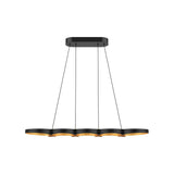 Kuzco LP90838-BK/GD MAESTRO 38" LINEAR PENDANT OUTER BLACK INNER GOLD 35W 120VAC WITH LED DRIVER 3000K 90CRI