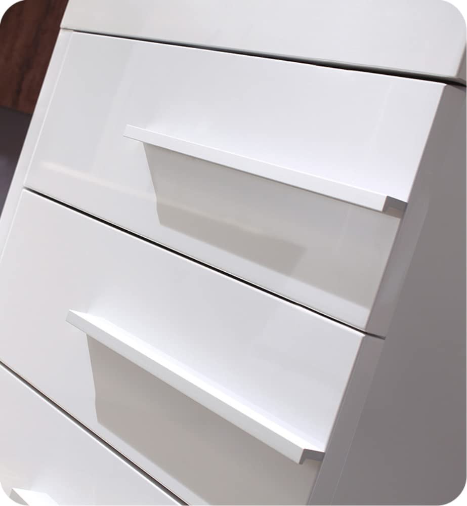 Fresca FVN8024WH Fresca Livello 24" White Modern Bathroom Vanity w/ Medicine Cabinet