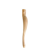 Hardware Resources LEGA-1RW 2-1/2" W x 2-1/2" D x 31" H Rubberwood Queen Anne Leg