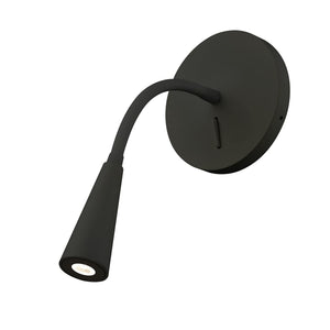 Kuzco WS18901-BK ETON 5" WS Black 120V ELV LED 3000K 90CRI 3W
