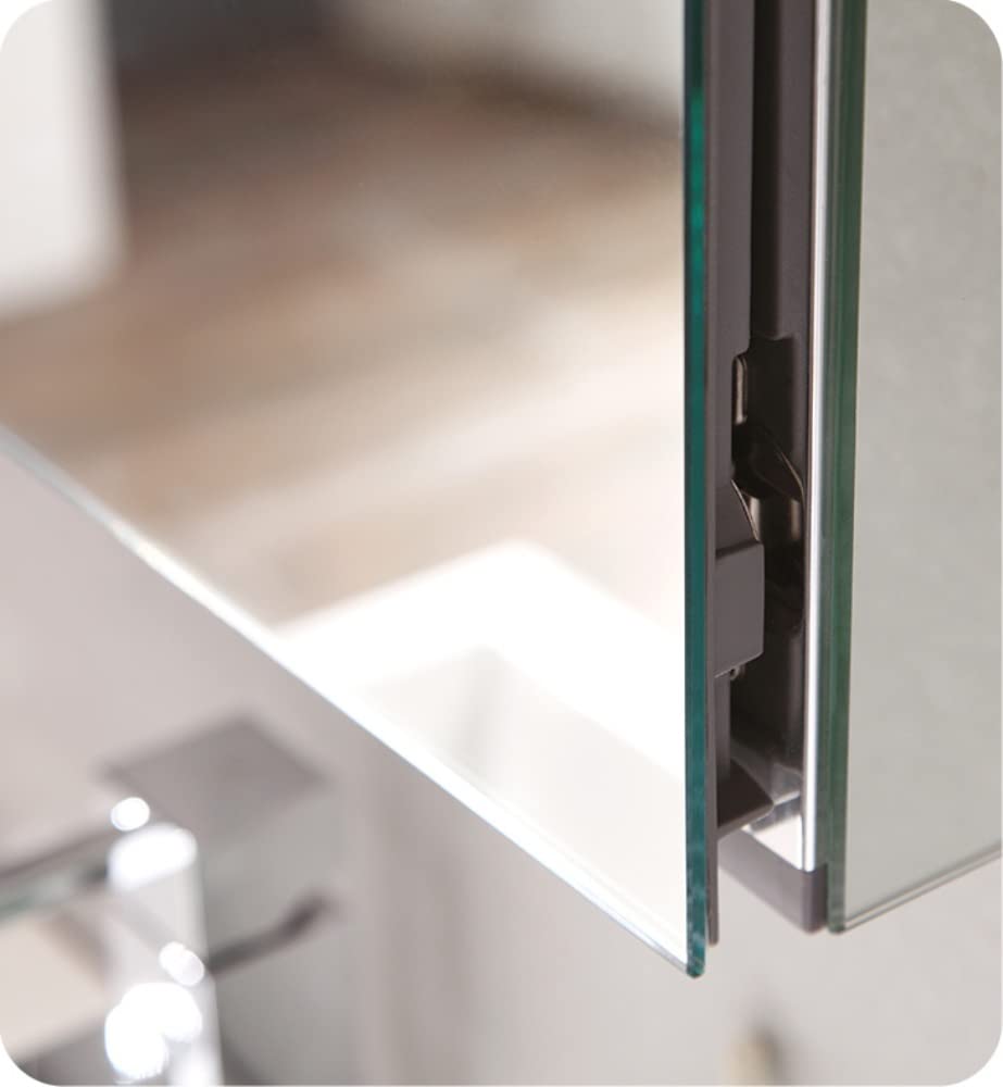 Fresca FVN8024WH Fresca Livello 24" White Modern Bathroom Vanity w/ Medicine Cabinet