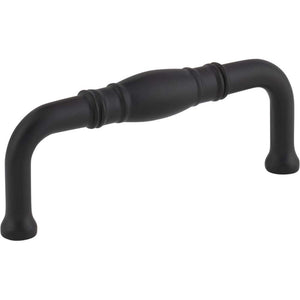 Jeffrey Alexander Z290-3-MB 3" Center-to-Center Matte Black Durham Cabinet Pull