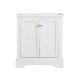 Fresca FCB2430WHM Fresca Windsor 30" Matte White Traditional Bathroom Cabinet