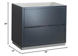 Fresca FCB8436GG Fresca Valencia 36" Dark Slate Gray Free Standing Modern Bathroom Cabinet