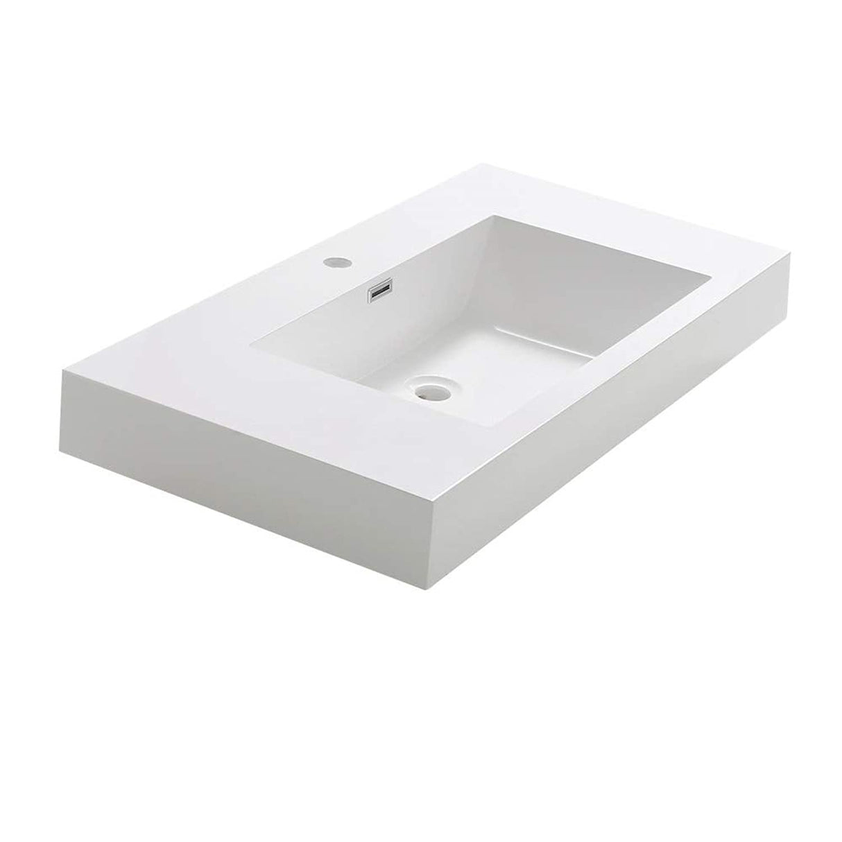 Fresca FVS8005WH Fresca Valencia 42" White Integrated Sink / Countertop