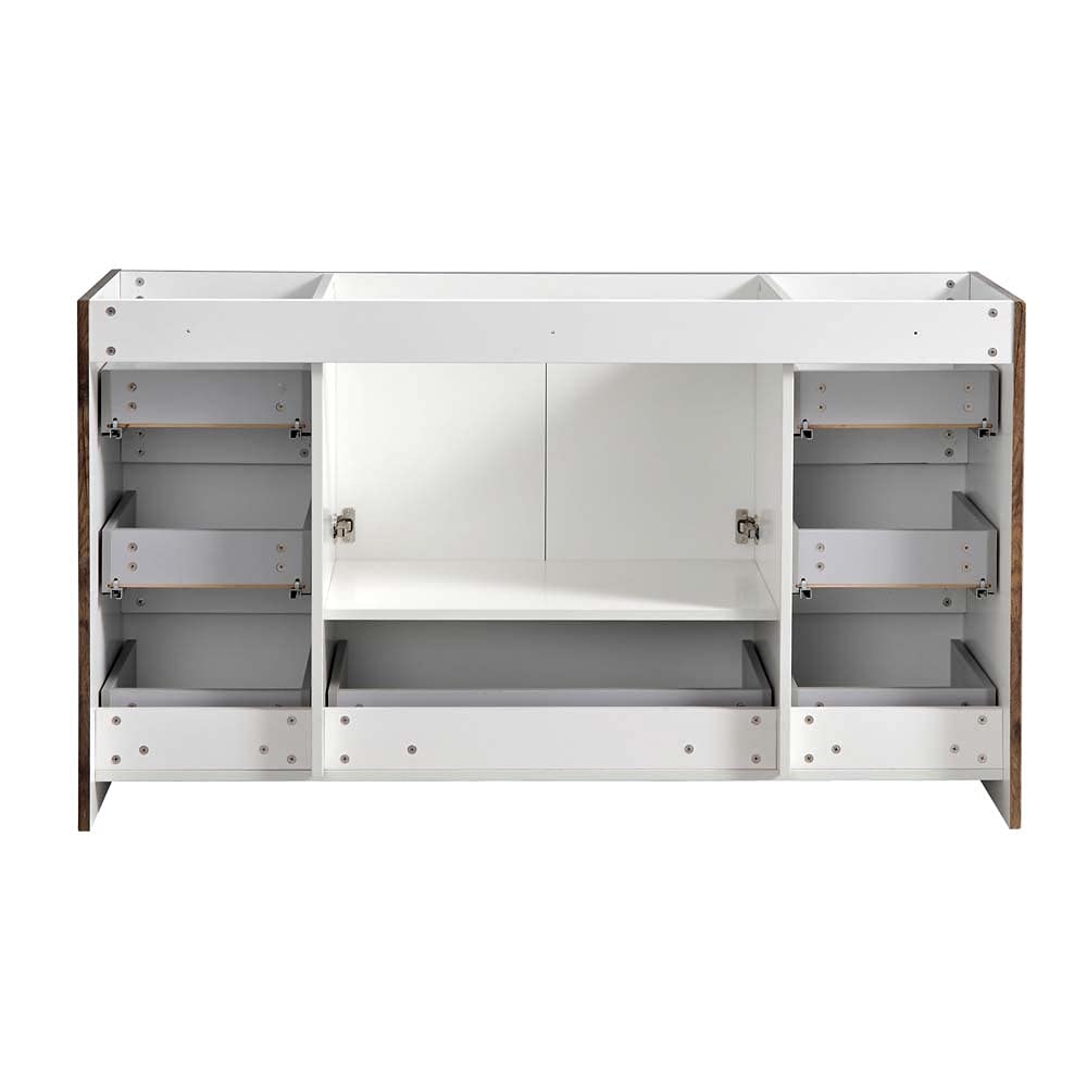 Fresca FCB9360RW-S Fresca Lazzaro 60" Rosewood Free Standing Single Sink Modern Bathroom Cabinet