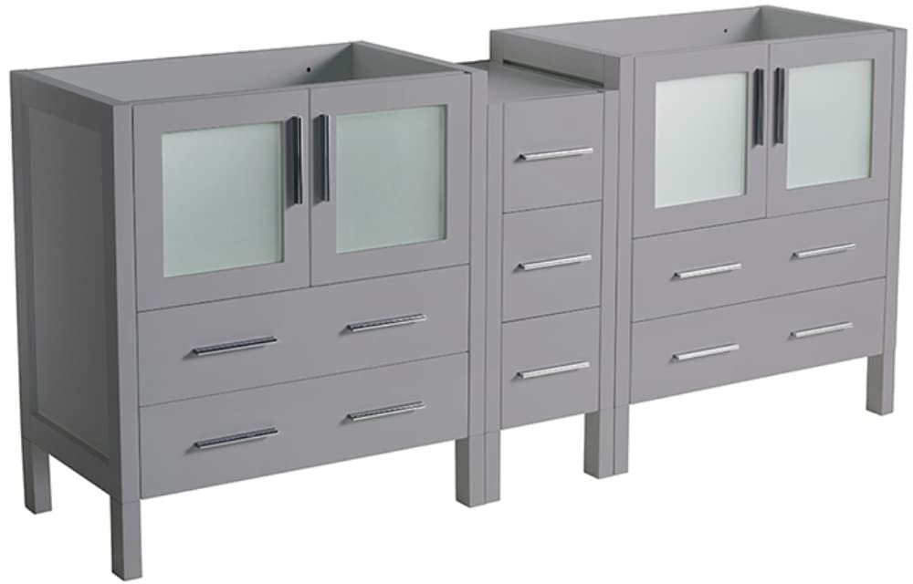 Fresca FCB62-301230GR Fresca Torino 72" Gray Modern Bathroom Cabinets