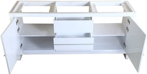 Fresca Allier 72" White Modern Double Sink Bathroom Cabinet