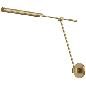 Alora WV316601VBMS ASTRID 1 LIGHT WALL VANITY LED VINTAGE BRASS W/ METAL SHADE 4W 120VAC WITH LED DRIVER 2700K 90CRI