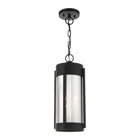 Livex Lighting 22385-04 2 Light Black Outdoor Pendant Lantern