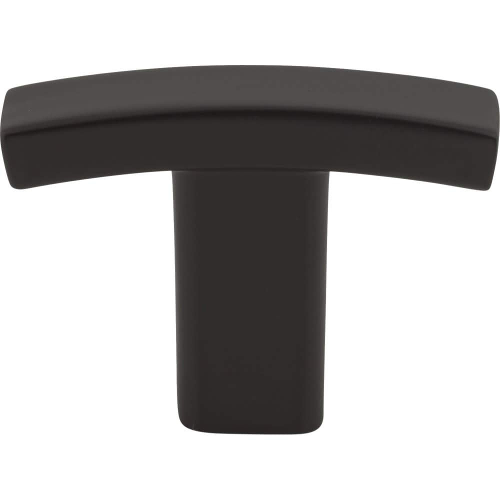 Elements 859T-MB 1-1/2" Overall Length Matte Black Square Thatcher Cabinet "T" Knob