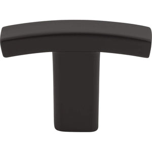 Elements 859T-MB 1-1/2" Overall Length Matte Black Square Thatcher Cabinet "T" Knob