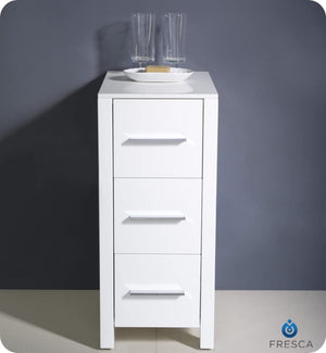 Fresca FST6212WH Fresca Torino 12" White Bathroom Linen Side Cabinet