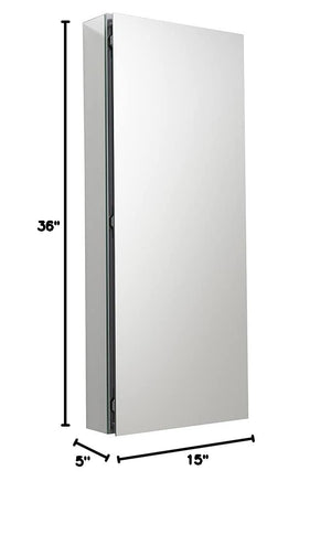 Fresca FMC8016 Fresca 15" Wide x 36" Tall Bathroom Medicine Cabinet w/ Mirrors