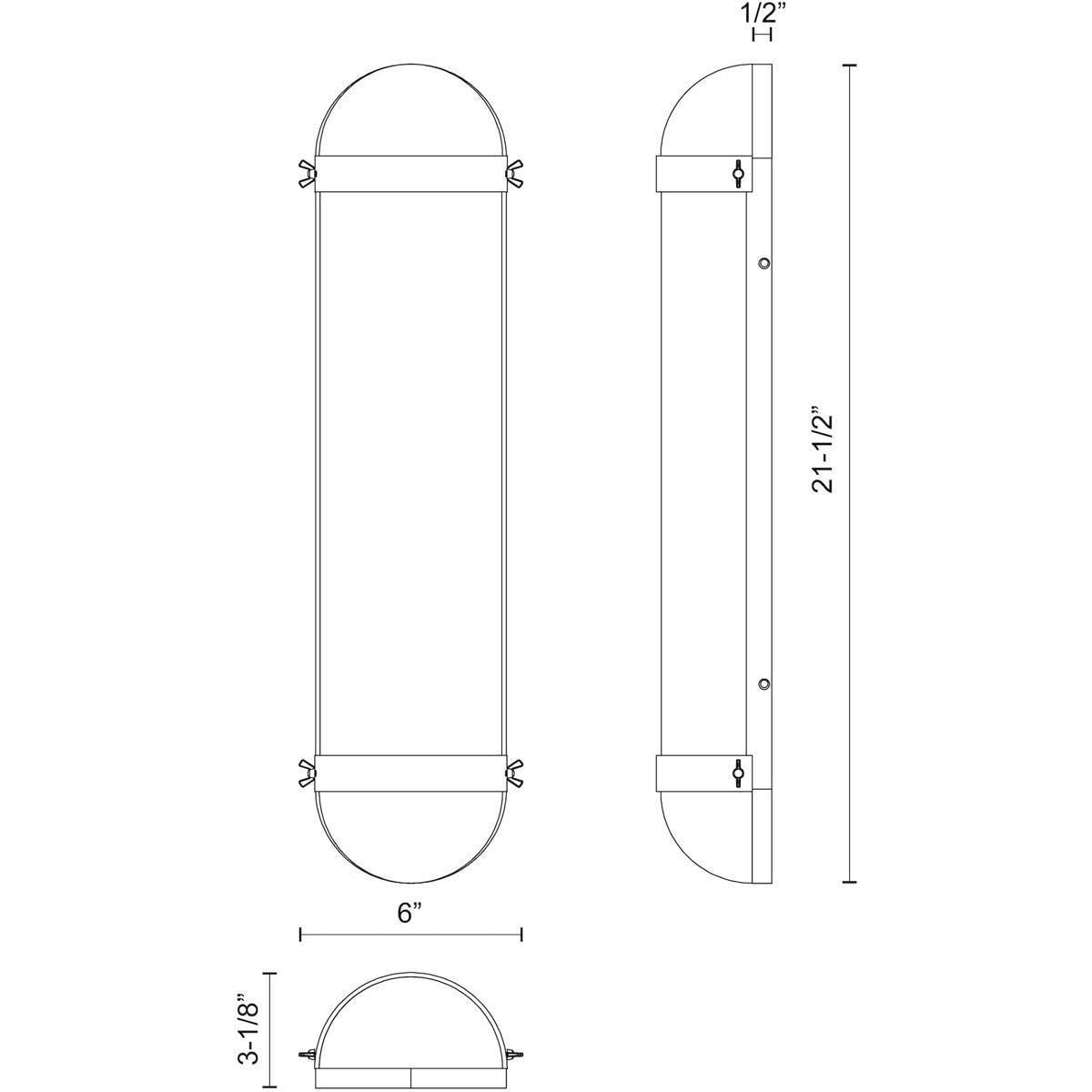 Alora VL539221AGCL CYRUS 6" VL AGED BRASS CLEAR GLASS 2X60W E26