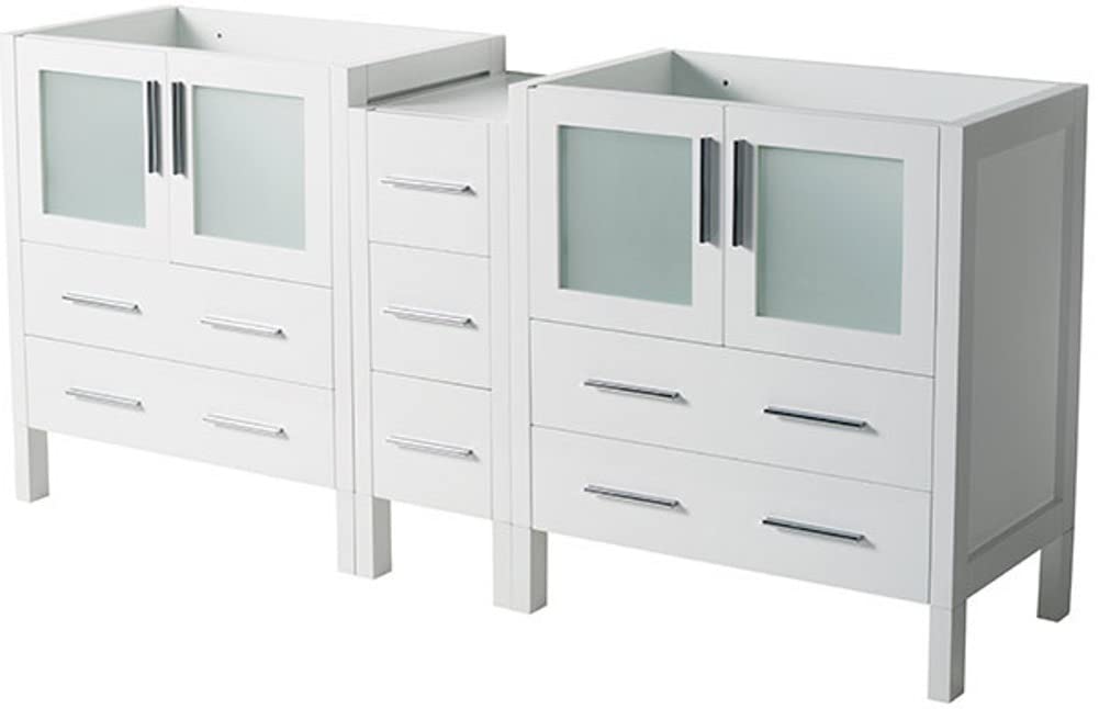 Fresca FCB62-301230WH Fresca Torino 72" White Modern Bathroom Cabinets