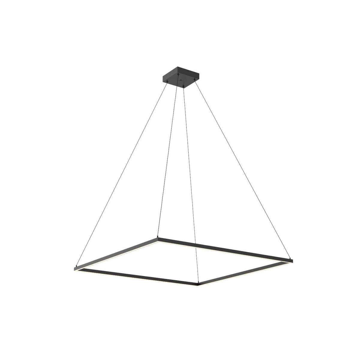 Kuzco PD88148-BK PIAZZA 48" PENDANT BK TEXTURED DOWN ONLY DUO CANOPY 930 TRIAC 120 103W