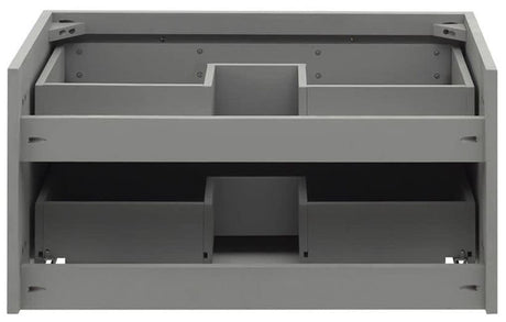 Fresca FCB6130GR-VSL Fresca Lucera 30" Gray Wall Hung Vessel Sink Modern Bathroom Cabinet