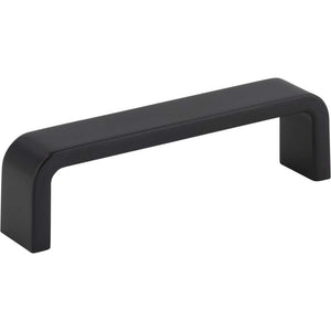 Elements 193-96MB 96 mm Center-to-Center Matte Black Square Asher Cabinet Pull