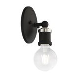 Livex Lighting 14420-04 Lansdale Bathroom Vanity Light Black with Brushed Nickel Accents
