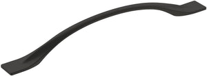 Amerock Cabinet Pull Matte Black 7-9/16 inch (192 mm) Center-to-Center Uprise 1 Pack Drawer Pull Cabinet Handle Cabinet Hardware