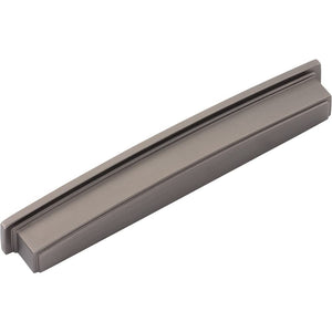 Jeffrey Alexander 141-192BNBDL 192 mm Center Brushed Pewter Square-to-Center Square Renzo Cabinet Cup Pull
