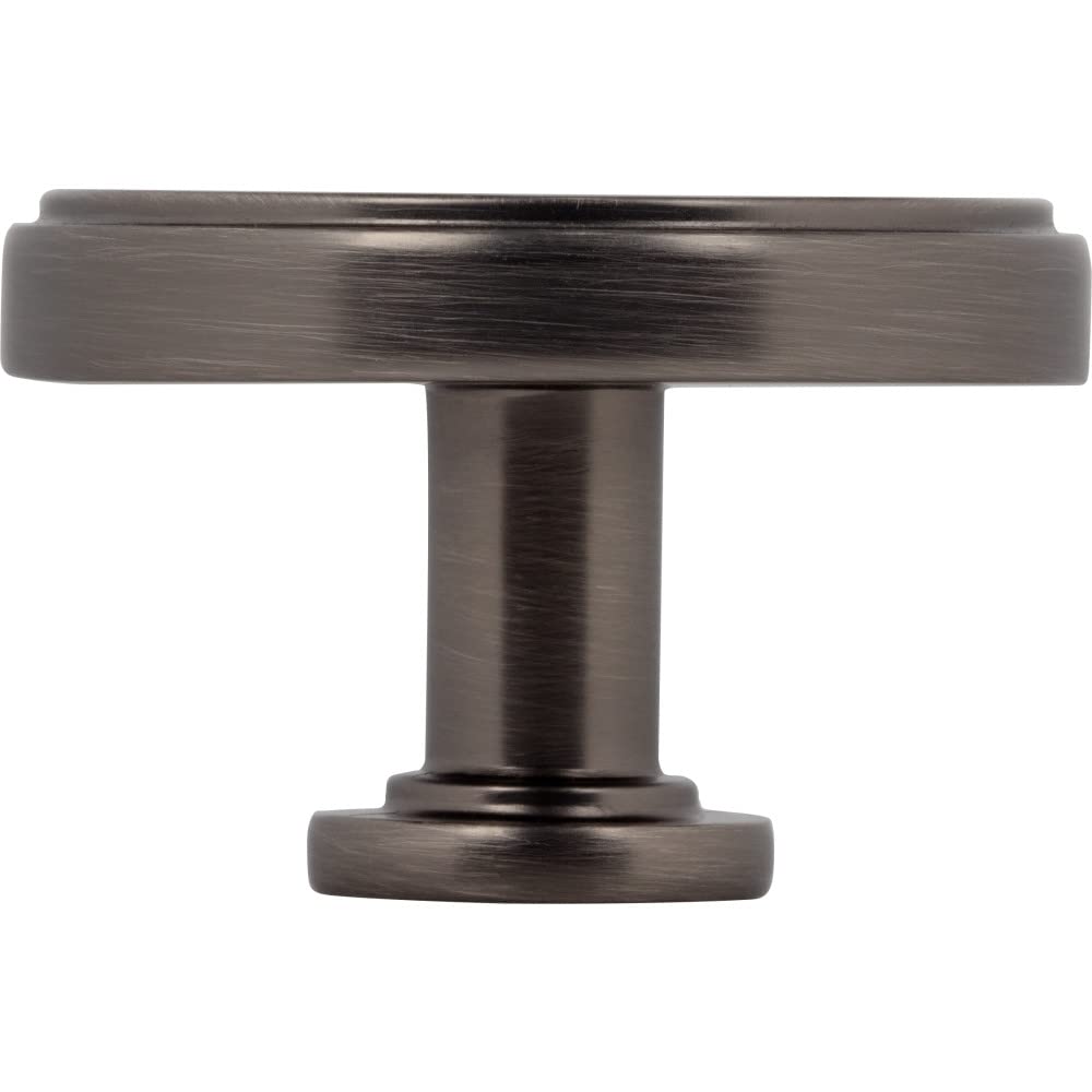 Jeffrey Alexander 171L-BNBDL 1-3/4" Diameter Brushed Pewter Richard Cabinet Knob