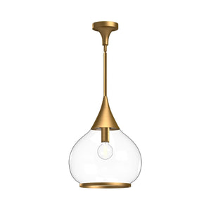 Alora PD524214CHOP HAZEL 14" PD CHROME OPAL GLASS ROD 46 1X60W E26