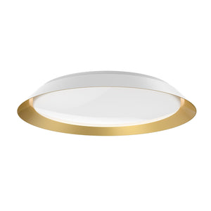Kuzco FM43423-WH/GD JASPER 23" FLUSH MOUNT OUTER WHITE INNER GOLD SHADE 42W 120VAC LED 3000K 90CRI