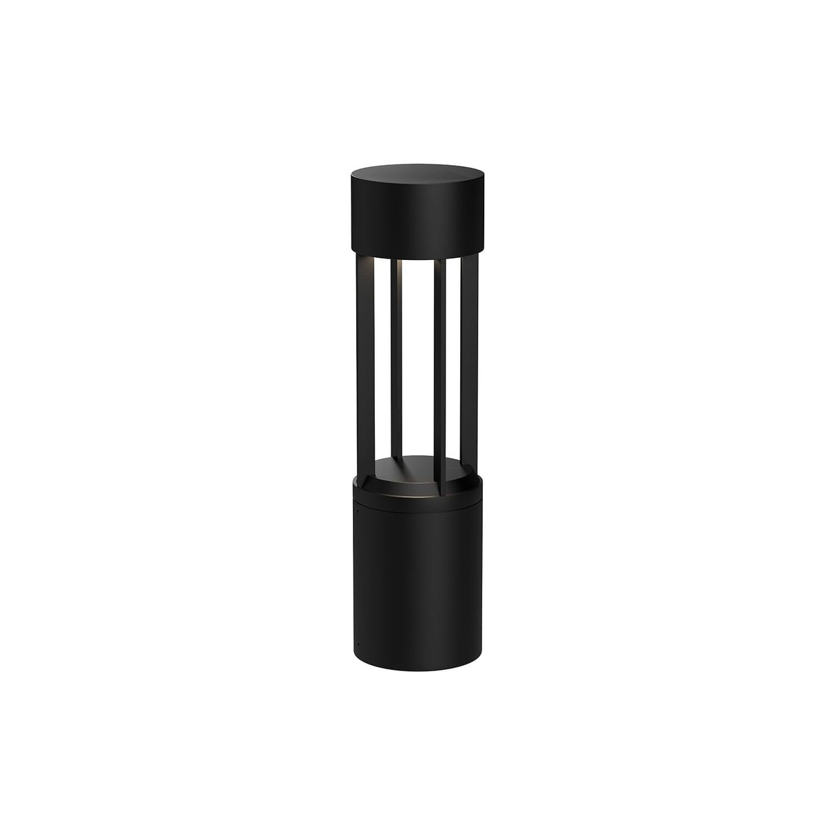 Kuzco EB41924-BK KNOX 24" EXTERIOR BOLLARD TEXTURED BLACK 120-277V TRIAC/ELV LED 3000K 80CRI 24W