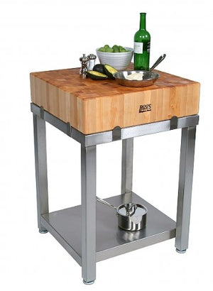 John Boos CUCLA24T Cucina Laforza End Grain Maple Butcher Block Top