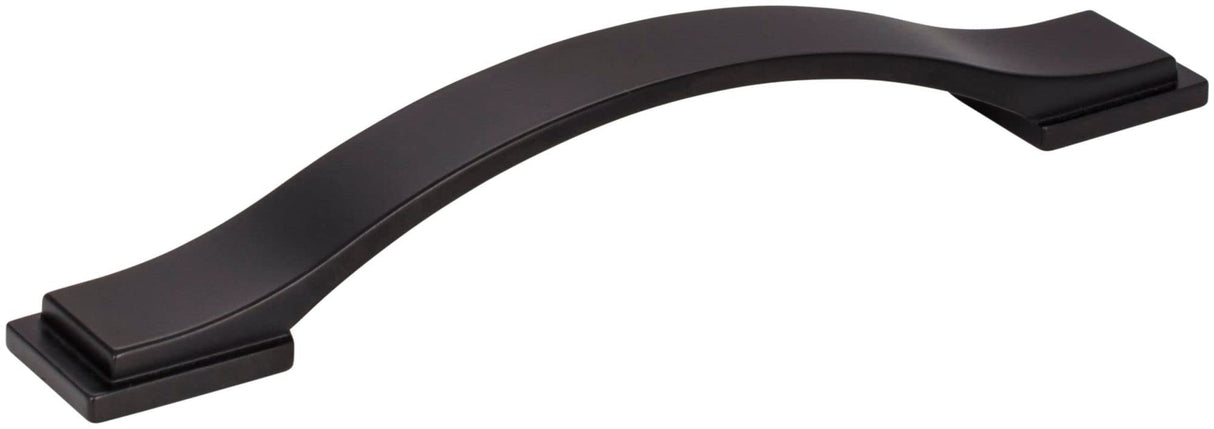 Jeffrey Alexander 80152-128MB 128 mm Center-to-Center Matte Black Strap Mirada Cabinet Pull