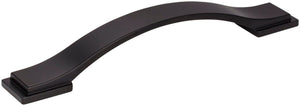 Jeffrey Alexander 80152-128MB 128 mm Center-to-Center Matte Black Strap Mirada Cabinet Pull