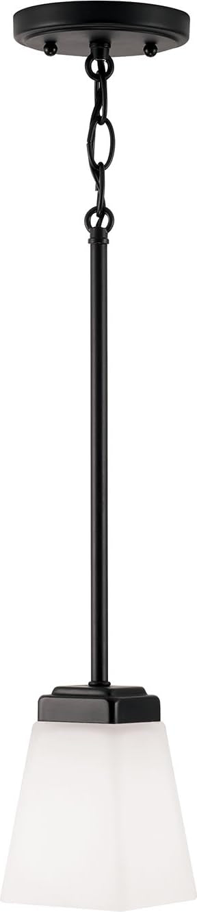 Capital Lighting 314411MB-334 Baxley 1 Light Pendant Matte Black