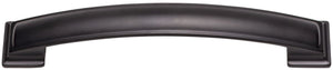 Jeffrey Alexander 435-160MB 160 mm Center-to-Center Matte Black Square Annadale Cabinet Pull