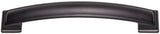 Jeffrey Alexander 435-160DBAC 160 mm Center-to-Center Brushed Oil Rubbed Bronze Square Annadale Cabinet Pull