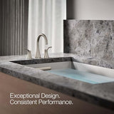 Kohler T26426-4-CP SIMPLICE Deck-mount bath faucet trim, Polished Chrome