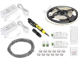 Task Lighting L-VK2Z2A-16-40 16 ft 225 Lumens Per Foot Vivid Duo Wireless Controller Tape Light Kit, 2 Zone 2 Area, 4000K Cool White