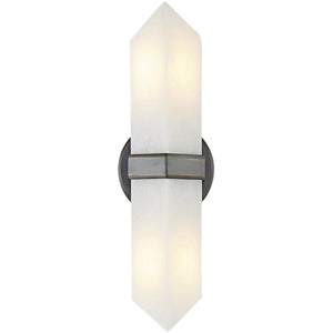 Alora WV334215UBAR VALENCIA 15" WV URBAN BRONZE ALABASTER  2 X 60W E26