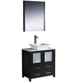 Fresca FVN6230GR-VSL Fresca Torino 30" Gray Modern Bathroom Vanity w/ Vessel Sink