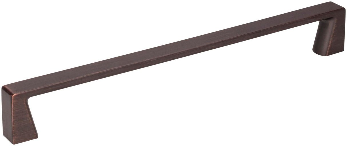 Jeffrey Alexander 177-192DBAC 192 mm Center-to-Center Brushed Oil Rubbed Bronze Square Boswell Cabinet Pull