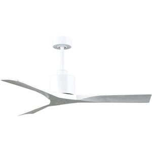 Matthews Fan NK-MWH-MWH-52 Nan 6-speed ceiling fan in Matte White finish with 52” solid matte white wood blades