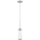Livex Lighting 40470-05 Hillcrest - One Light Mini Pendant, Polished Chrome Finish with Clear Glass