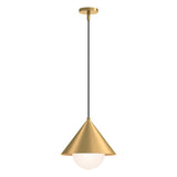 Alora PD485214BGOP REMY 14" PENDANT BRUSHED GOLD OPAL GLASS 72" WIRE E26 60W