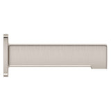 Squared Non-Diverting Tub Spout in PVD Brushed Nickel