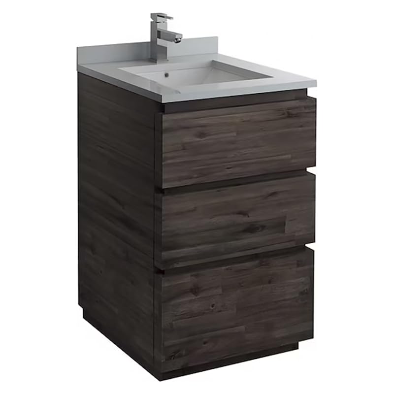 Fresca FCB3124ACA-FC-CWH-U Cabinet with Top and Sink