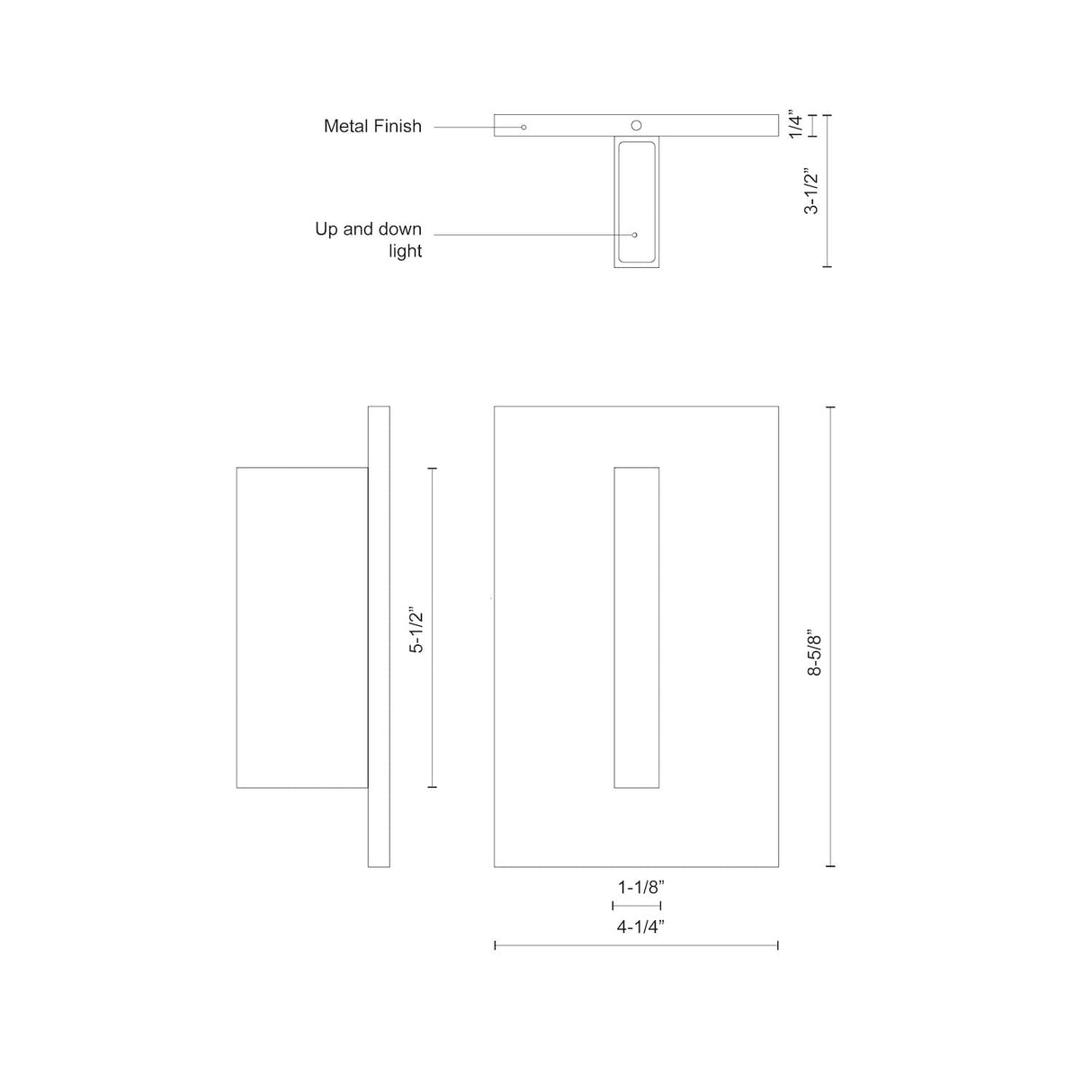 Kuzco EW22109-BN VISTA 9" EW Brushed Nickel 120V ELV LED 3000K 90CRI 7W