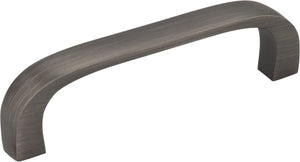 Elements 984-3BNBDL 3" Center-to-Center Brushed Pewter Square Slade Cabinet Pull